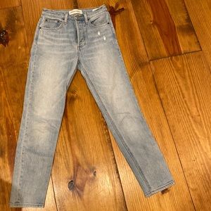 Aritzia Denim Forum Yoko Higb Rise Slim 25 jeans